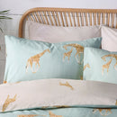Fusion Milo Giraffe Duvet Cover Set in Duck Egg