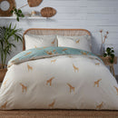 Fusion Milo Giraffe Duvet Cover Set in Duck Egg