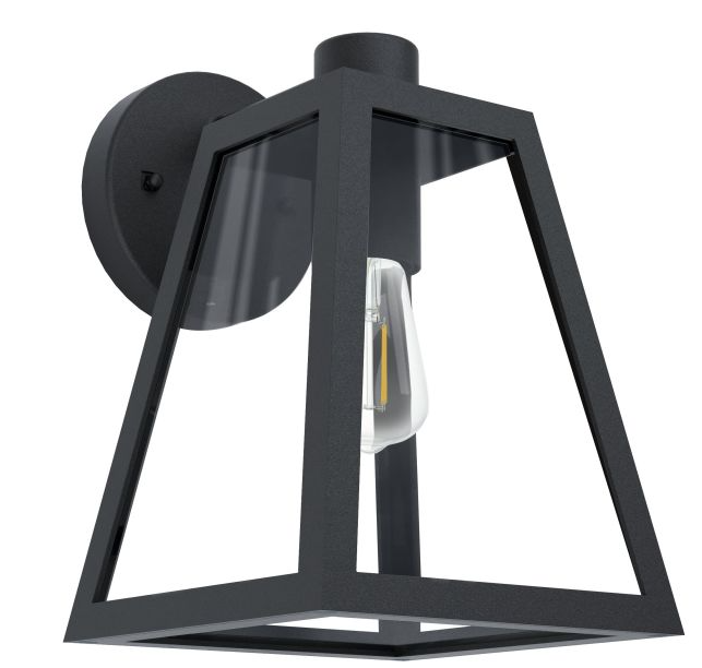 EGLO Mirandola Exterior Wall Light - Black