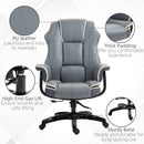 Vinsetto High Back Office Chair With Height Adjustable, Reclining, Grey