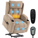 HOMCOM Power Recliner Chair W/ Massage And Heat, Electric Lift Chair, Brown