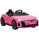 HOMCOM Audi RS e-tron GT Licensed 12V Kids Electric Ride on W/ Remote, Pink