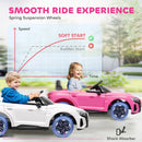 HOMCOM Audi RS e-tron GT Licensed 12V Kids Electric Ride on W/ Remote, Pink