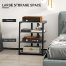 HOMCOM HiFi Rack Stand W/ 4-Tier Record Player Stand