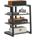 HOMCOM HiFi Rack Stand W/ 4-Tier Record Player Stand