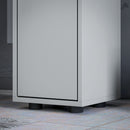 kleankin Slim Bathroom Cabinet, Toilet Roll Storage w/ Shelves