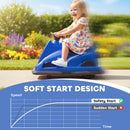 AIYAPLAY Electric Kids Bumper Car With 360 Degree Rotation Spin, Blue