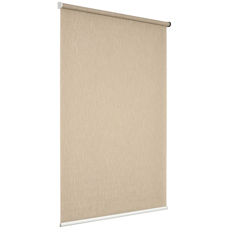 HOMCOM WiFi Smart Roller Blinds 120 x 180cm - Brown
