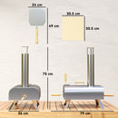 Outsunny Portable Wood Pellet Pizza Oven with Foldable Legs 12 Inch Stone