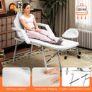 HOMCOM 3 Section Adjustable Massage Table, Beauty Bed for Spa, Lash,