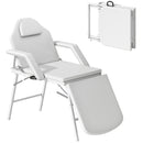 HOMCOM 3 Section Adjustable Massage Table, Beauty Bed for Spa, Lash,