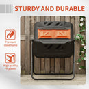 Outsunny 160L Outdoor Tumbling Compost Bin with Dual Chamber