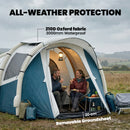 Outsunny Inflatable Camping Tent W/ Air Pump, 2-3 Person Blow Up Tent Green