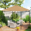 Outsunny 3 x 3 m Gazebo Canopy Replacement Cover, Gazebo Roof Replacement