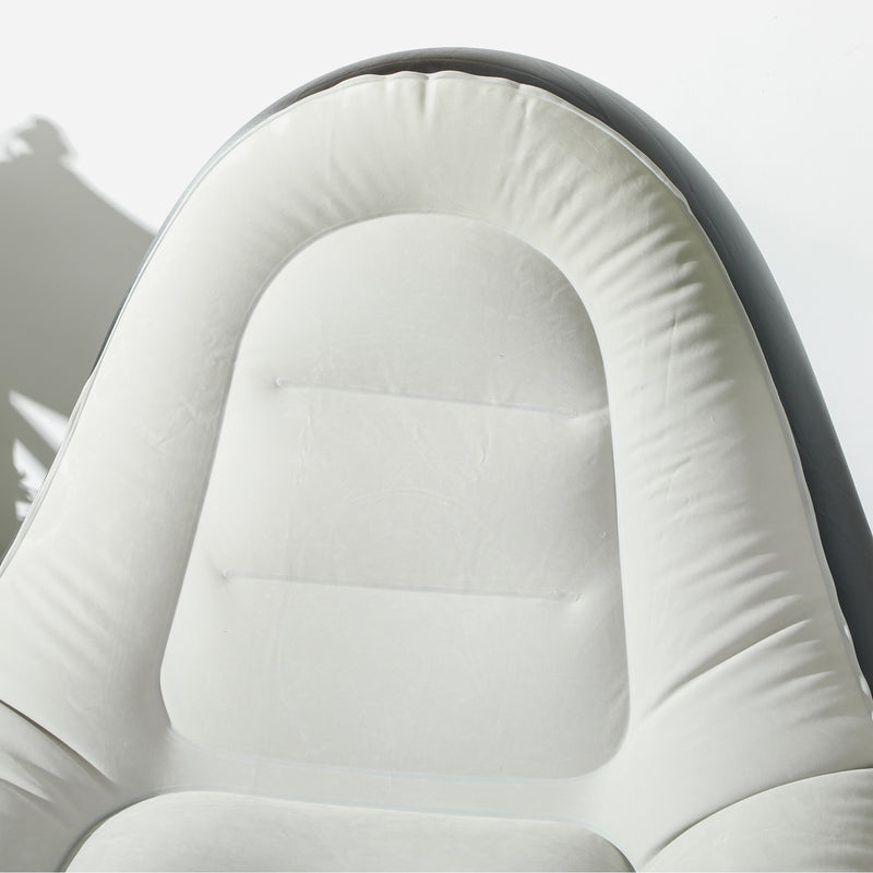 Outsunny Inflatable Chair and Footstool for Gaming, Reading, Watching