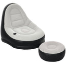 Outsunny Inflatable Chair And Footstool For Gaming, Reading, Watching