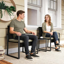 Outsunny Rattan Bistro Set, 3 PCS Garden Furniture with Cushion, Khaki