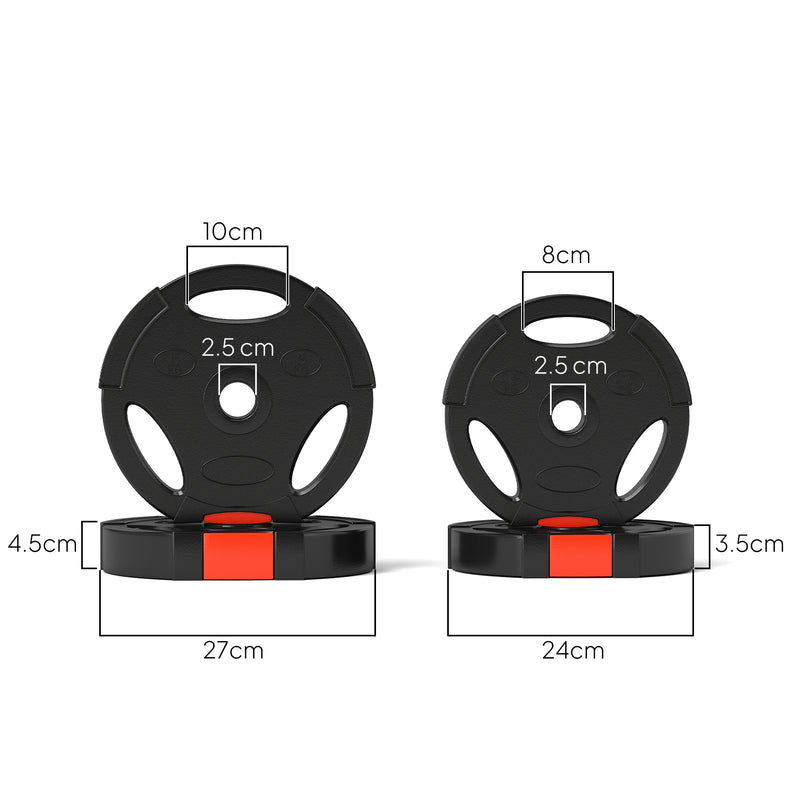 SPORTNOW Olympic Weight Plates Set for Home Gym
