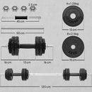 SPORTNOW 2-in-1 Adjustable Dumbbells Set, Weights Dumbbells Set