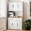 HOMCOM 175cm Tall Kitchen Pantry, Kitchen Cabinet w/ Drawers, Shelves, White