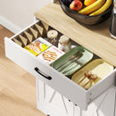 HOMCOM 175cm Tall Kitchen Pantry, Kitchen Cabinet w/ Drawers, Shelves, White