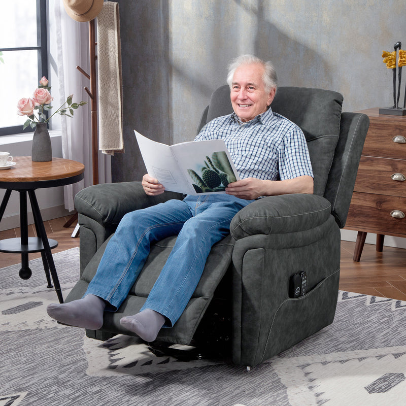 HOMCOM Massage Recliner Chair, Lift Chair with Heat, USB, Remote