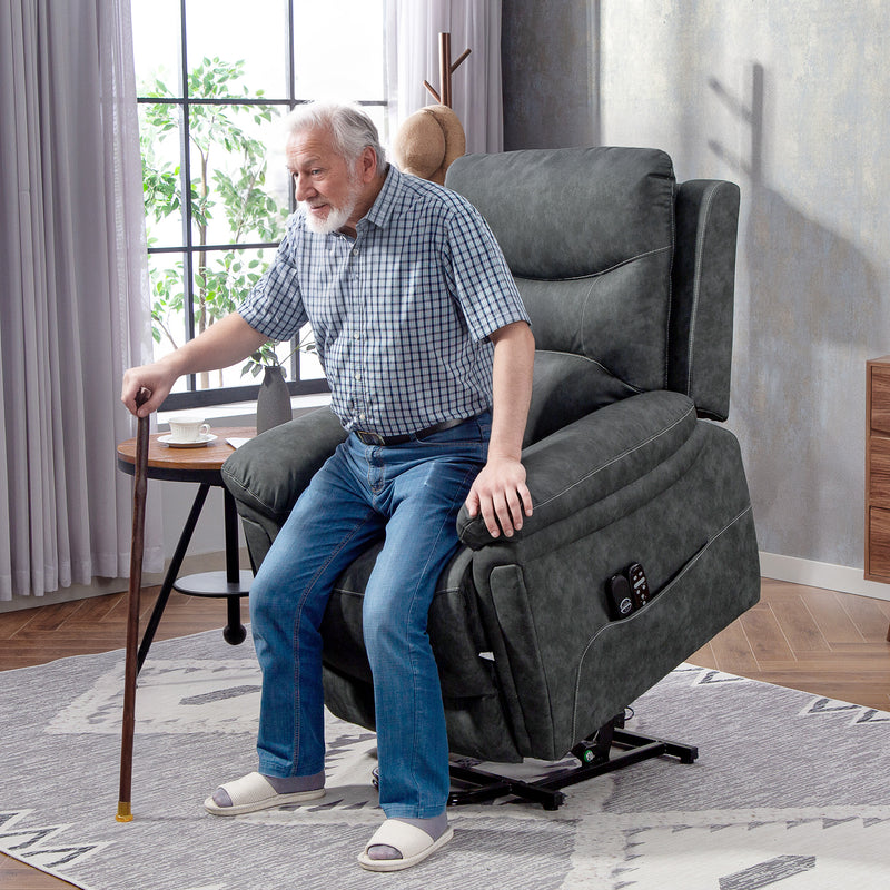 HOMCOM Massage Recliner Chair, Lift Chair with Heat, USB, Remote
