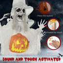 HOMCOM Standing Witch Prop Life Size with Sound and Motion Activated