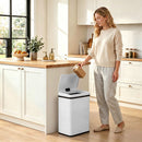 HOMCOM Kitchen Bin with Fast Motion Sensor, 40L Stainless Steel Sensor Bin