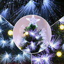 HOMCOM Fibre Optic Christmas Tree with Star Topper 5ft