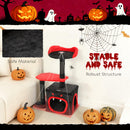 PawHut Gothic Cat Tree With Scratching Posts, Black, Halloween