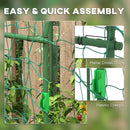 Outsunny 183 cm Tall Garden Trellis for Climbing Plants Outdoor
