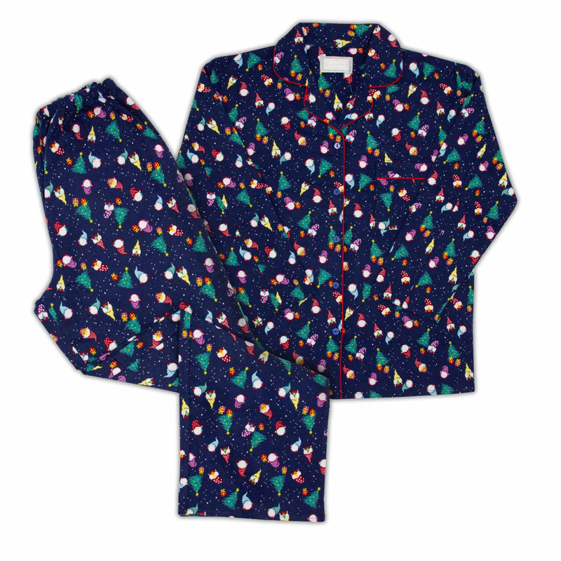Tru Ladies Gonk Flannel Pyjama  - Navy