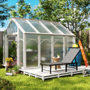 Outsunny Sun Lounger, 5-Level Reclining Sunbed