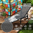 Outsunny Sun Lounger, 5-Level Reclining Sunbed