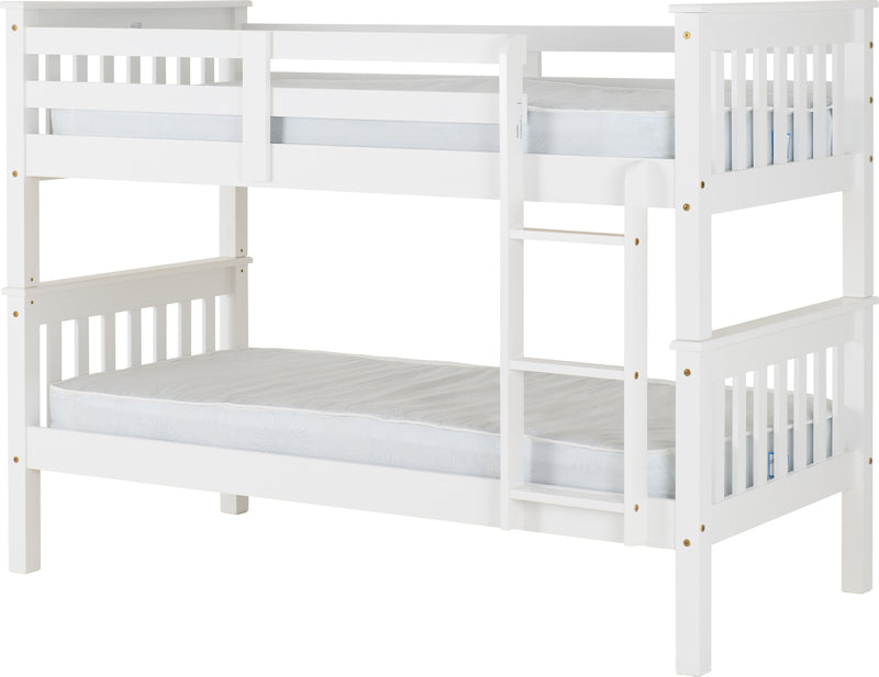 NEPTUNE 3' BUNK BED - WHITE