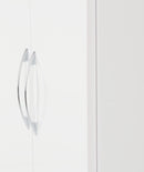 NEVADA 2 DOOR 1 DRAWER WARDROBE - WHITE GLOSS