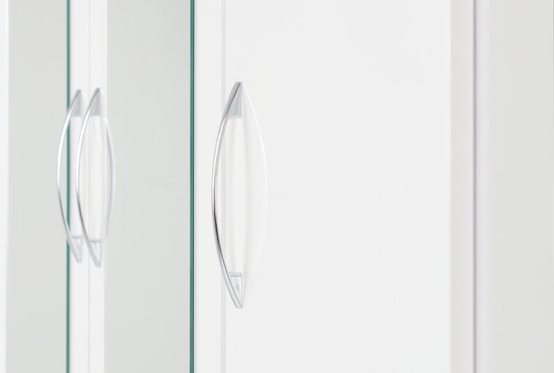 NEVADA 3 DOOR 2 DRAWER WARDROBE - WHITE GLOSS