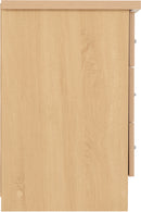 NEVADA 3 DRAWER BEDSIDE - SONOMA OAK EFFECT - SONOMA OAK EFFECT