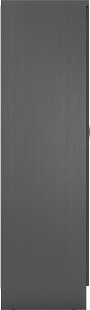 NEVADA 6 DOOR 2 DRAWER WARDROBE - 3D EFFECT GREY