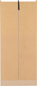 NEVADA MIRRORED 2 DOOR WARDROBE - GREY GLOSS/LIGHT OAK EFFECT VENEER