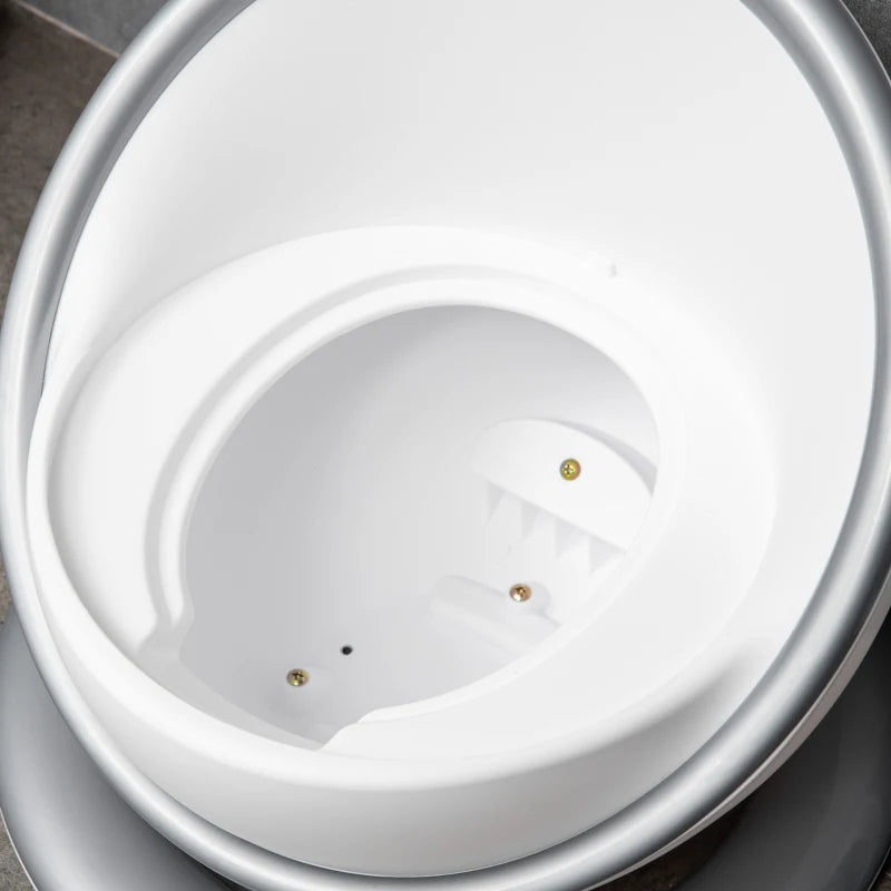 HOMCOM Kids Potty Training Toilet with Brush - White