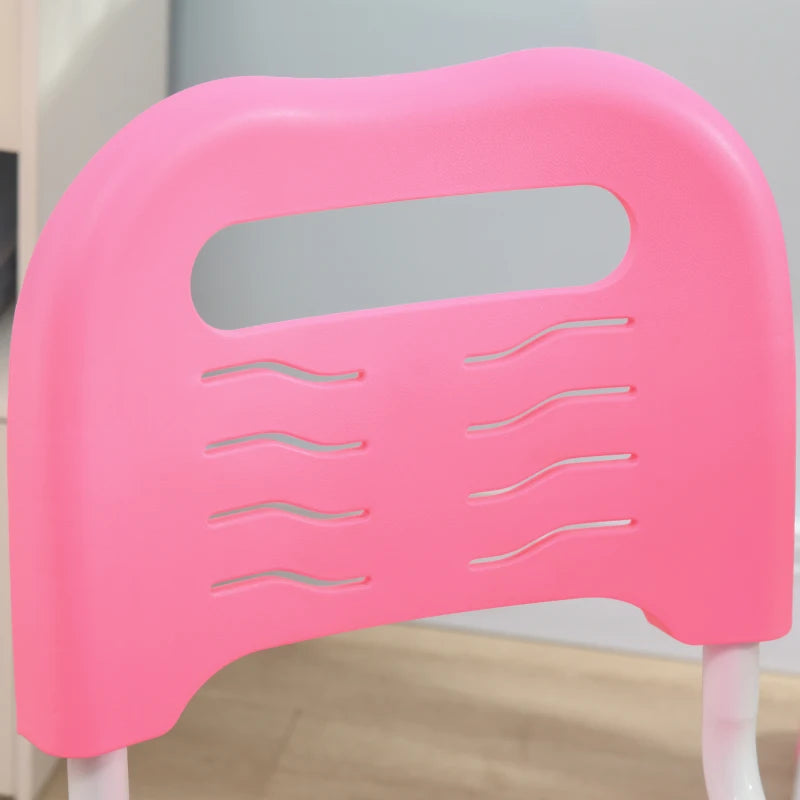 HOMCOM Kids Desk and Chair Set - Pink