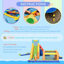 Outsunny Kids 6 in 1 Bouncy Castle with Blower, Carrying Bag for 3-8 Years