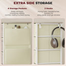 HOMCOM Fabric Chest of Drawers, 8 Drawer Dresser for Bedroom