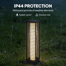 Outsunny Garden Rattan Lamp, 68 cm Solar Rattan Floor Lamp with Auto On/Off