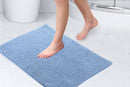 Noodle Soft Touch Non-Slip Bathroom Rug in Blue