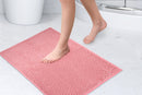 Noodle Soft Touch Non-Slip Bathroom Rug in Pink