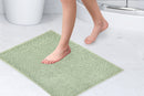 Noodle Soft Touch Non-Slip Bathroom Rug in Sage Green