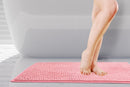 Noodle Soft Touch Non-Slip Bathroom Rug in Pink